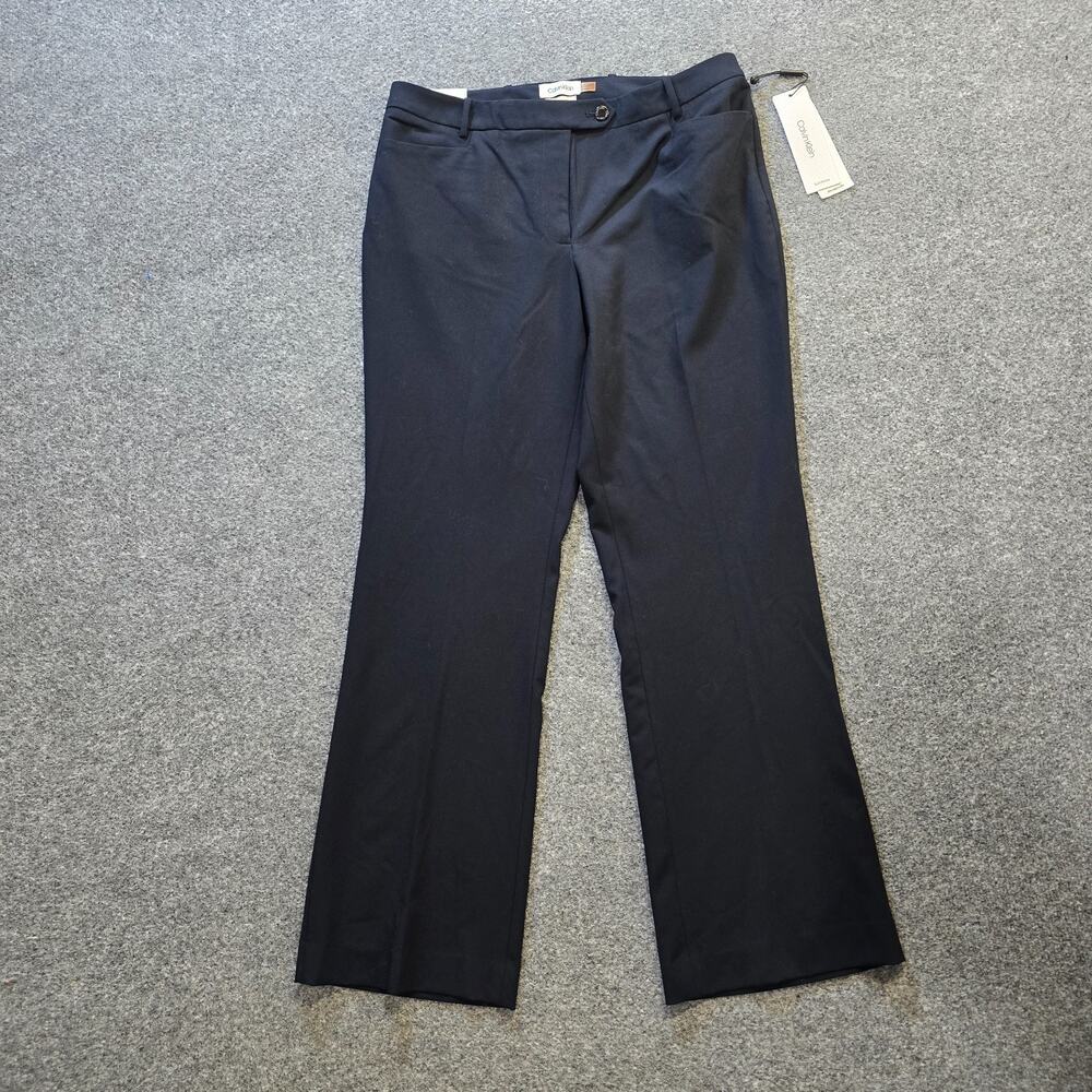 Calvin Klein Pants Womens Size 10 Petite Black Modern Fit Tapered Career Capsule